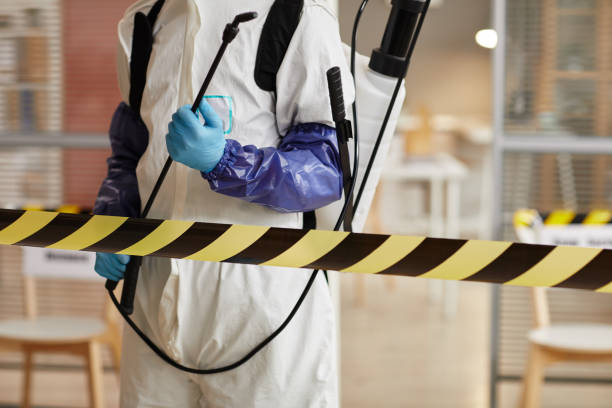 Professional Biohazard Cleanup technician working in Orleans, MI